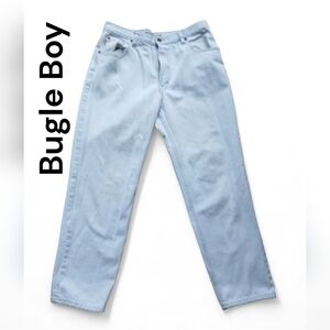 Vintage Bugle Boy Men's Size 34×30 Jeans in Light Blue